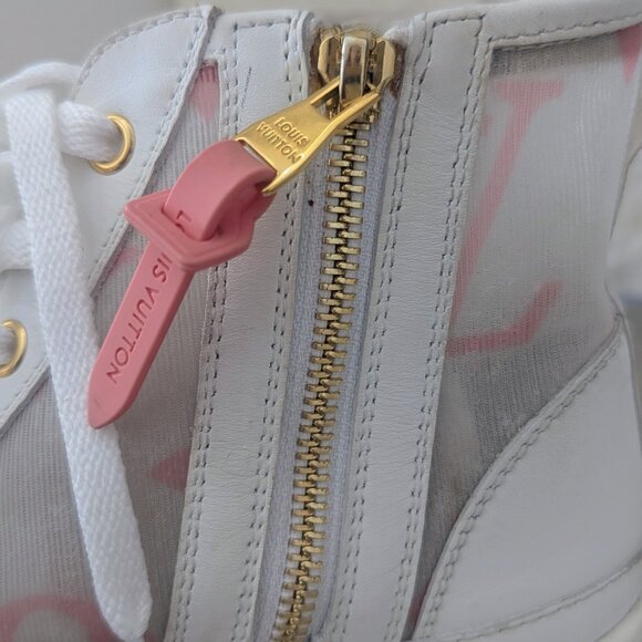 Louis Vuitton Mesh High Top Sneaker, European Size 38 - Picture 6 of 9